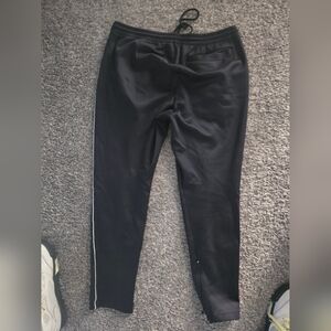 Valentino Garavani Black Men’s Jogger Pants with Side Zip